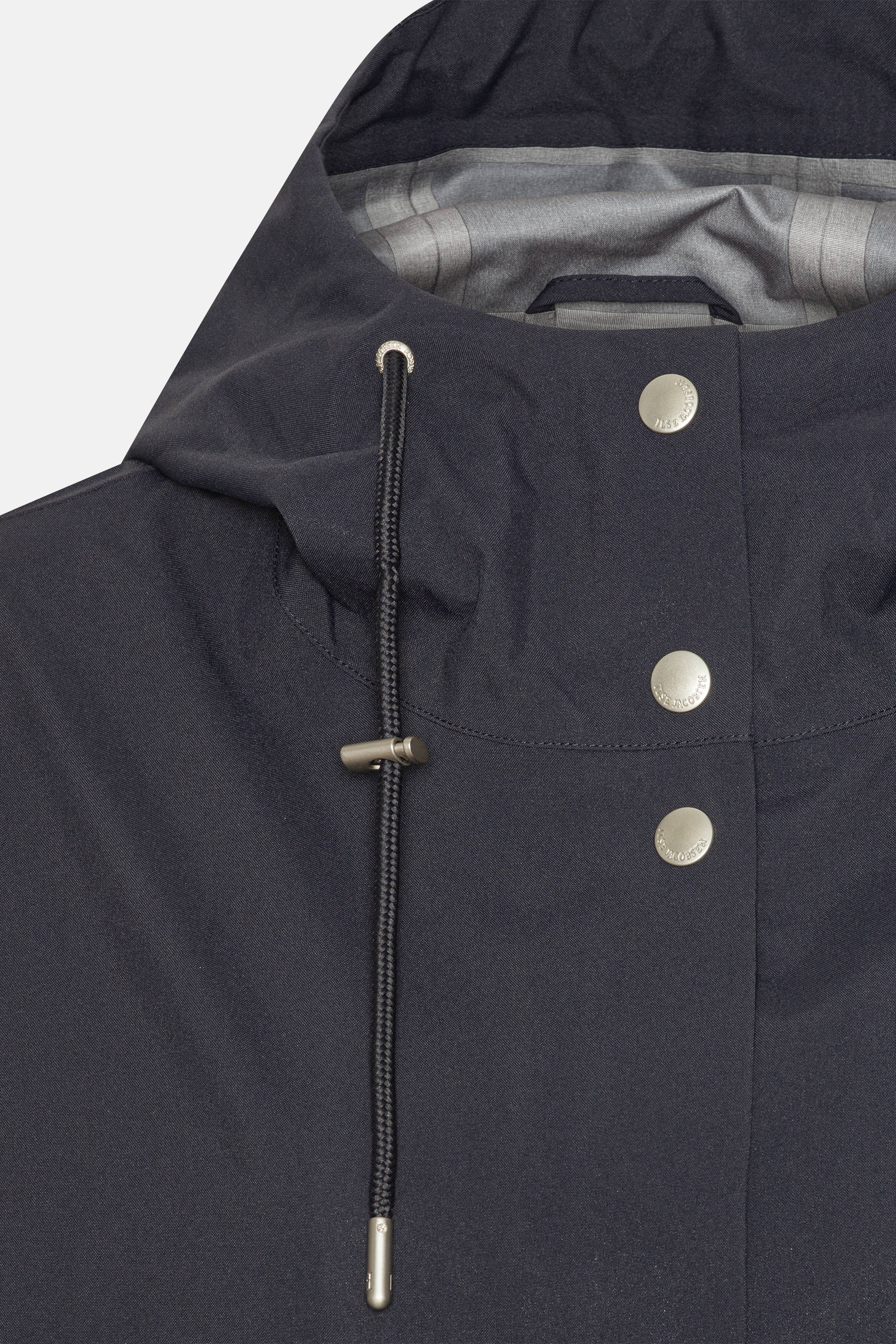 Long Rain Coat - Dark Indigo